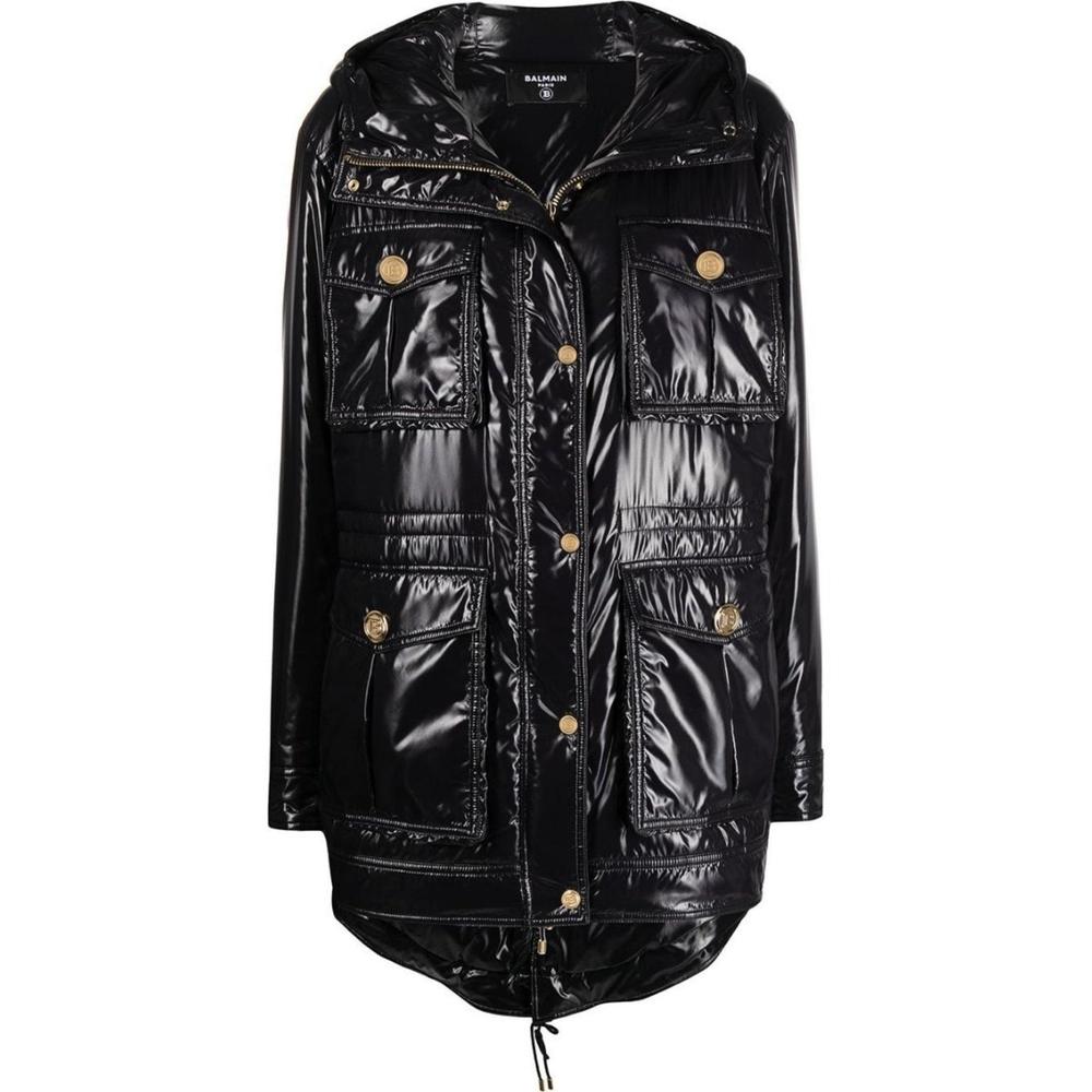 Balmain - High-shine Hooded Jacket - FR 40
